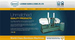 Desktop Screenshot of laxsonbandsaw.com